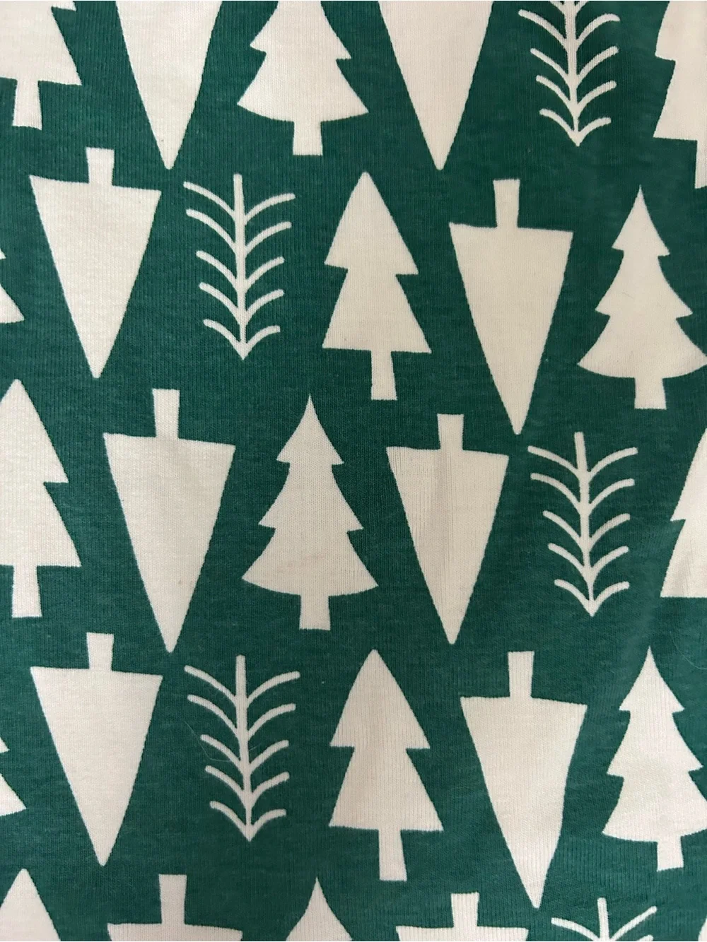 Hanna Andersson Green Tree-Print Pajama Set